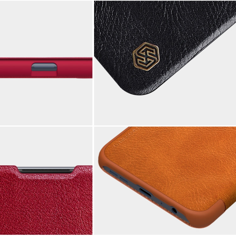 NILLKIN QIN Series Crazy Horse Texture Horizontal Flip Leather Case with Card Slot – Card Slot, Flip, Leather, For OnePlus Nord N100, For Samsung Galaxy S21 Plus 5G