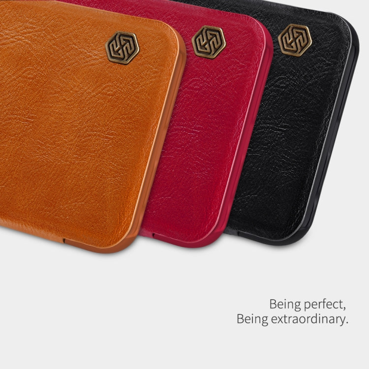 NILLKIN QIN Series Crazy Horse Texture Horizontal Flip Leather Case with Card Slot – Card Slot, Flip, Leather, For OnePlus Nord N100, For Samsung Galaxy S21 Plus 5G