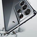 SULADA Shockproof Plating Silicone Transparent Protective Case, For Samsung Galaxy S21 Ultra 5G, For Samsung Galaxy S21 5G