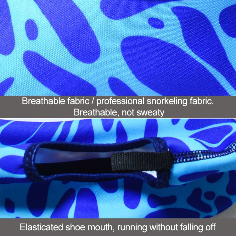 Non-slip Wear-resisting Thick Rubber Sole Diving Shoes and Socks, One Pair, XS, S