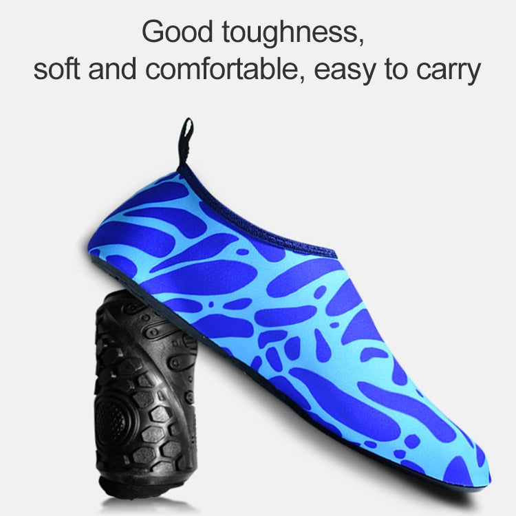 Non-slip Wear-resisting Thick Rubber Sole Diving Shoes and Socks, One Pair, M, L