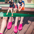 Non-slip Plastic Grain Texture Thick Cloth Sole Solid Color Diving Shoes and Socks, One Pair, XXXS, XXS, XS, S