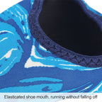 Non-slip Plastic Grain Texture Thick Cloth Sole Printing Diving Shoes and Socks, One Pair, XXXL