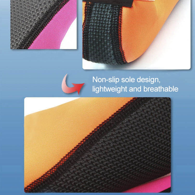 3mm Non-slip Rubber Embossing Texture Sole Solid Color Diving Shoes and Socks, One Pair, M, L, XL, XXL