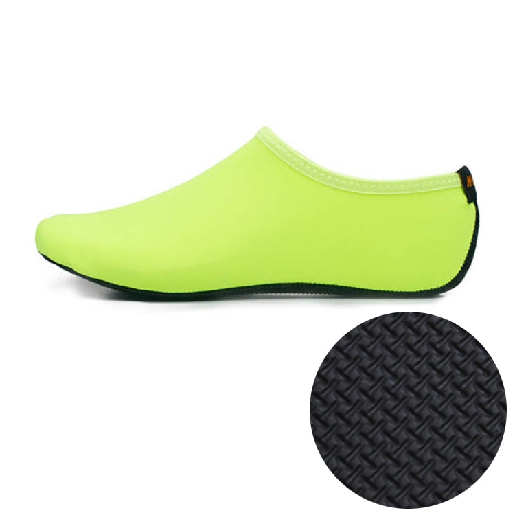 3mm Non-slip Rubber Embossing Texture Sole Solid Color Diving Shoes and Socks, One Pair, M, L, XL, XXL – Non-slip M Fluorescent Green