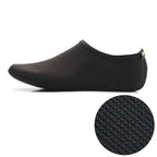 3mm Non-slip Rubber Embossing Texture Sole Solid Color Diving Shoes and Socks, One Pair, XXXL XXXL Black