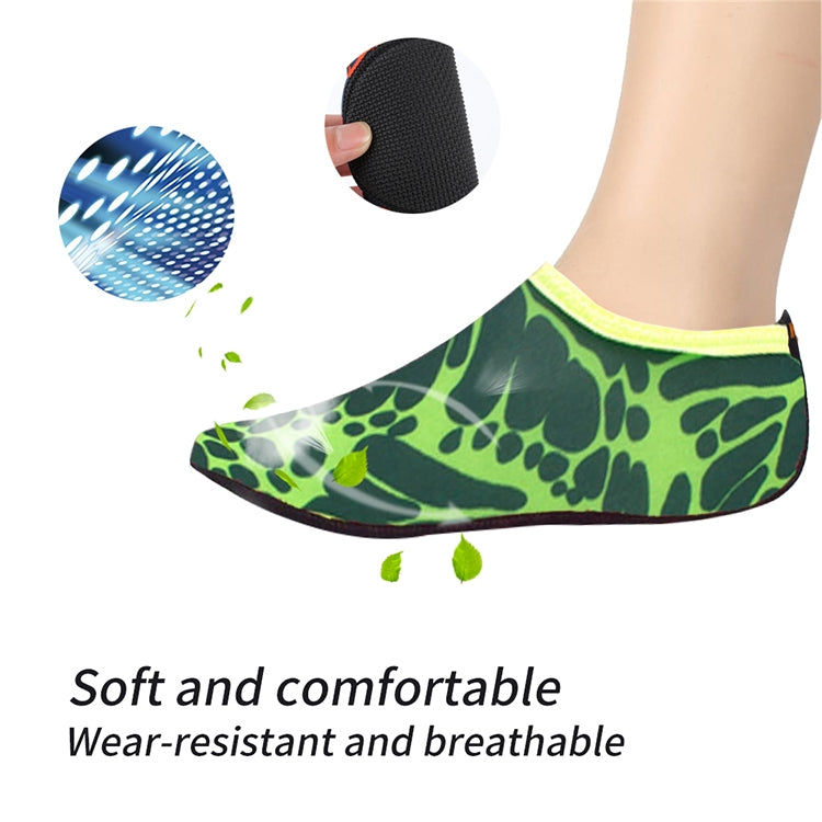 3mm Non-slip Rubber Embossing Texture Sole Figured Diving Shoes and Socks, One Pair, XL, XXL, XXXL