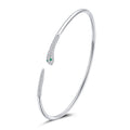 S925 Sterling Silver Snake Open Bracelet Women Jewelry, Snake Snake
