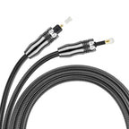 EMK OD1.0mm 3.5mm Digital Sound Toslink to Mini Toslink Digital Optical Audio Cable, 1m, 1.5m, 2m, 3m, 5m – 4K