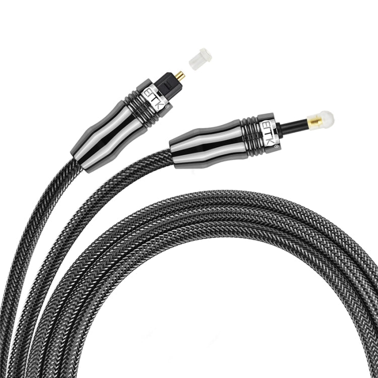 EMK OD1.0mm 3.5mm Digital Sound Toslink to Mini Toslink Digital Optical Audio Cable, 1m, 1.5m, 2m, 3m, 5m – 4K
