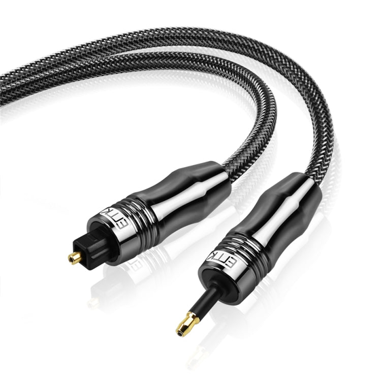 EMK OD1.0mm 3.5mm Digital Sound Toslink to Mini Toslink Digital Optical Audio Cable, 1m, 1.5m, 2m, 3m, 5m – 4K