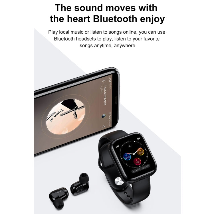 X5 1.54 inch HD Color Screen Bluetooth Earphone Smart Bracelet, Support Sleep Monitoring / Blood Pressure Monitoring / Heart Rate Monitoring