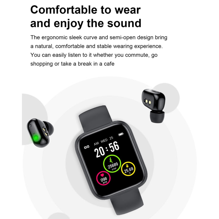 X5 1.54 inch HD Color Screen Bluetooth Earphone Smart Bracelet, Support Sleep Monitoring / Blood Pressure Monitoring / Heart Rate Monitoring