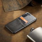 Fierre Shann Oil Wax Texture Leather Back Cover Case, For Samsung Galaxy S21 5G, For Samsung Galaxy S21+ 5G, For Samsung Galaxy S21 Ultra 5G