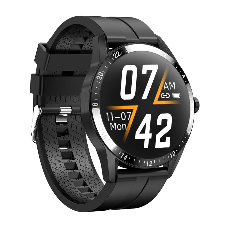 G20 1.3 inc IPS Color Screen IP67 Waterproof Smart Watch, Support Blood Oxygen Monitoring / Sleep Monitoring / Heart Rate Monitoring, Style: Silicone Strap, Style: Silicone Strap Style: Silicone Strap Black