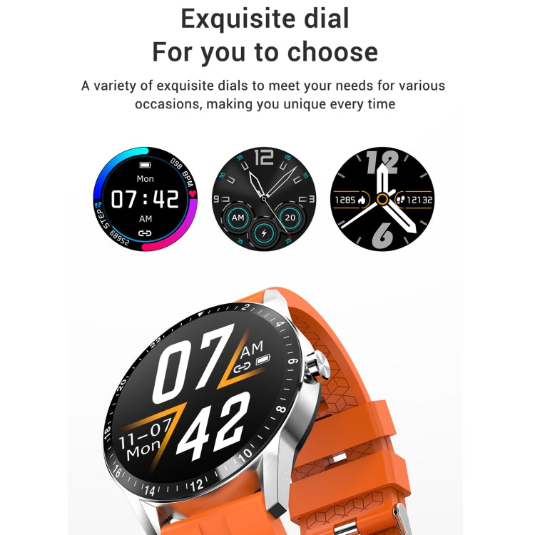 G20 1.3 inc IPS Color Screen IP67 Waterproof Smart Watch, Support Blood Oxygen Monitoring / Sleep Monitoring / Heart Rate Monitoring, Style: Silicone Strap, Style: Silicone Strap