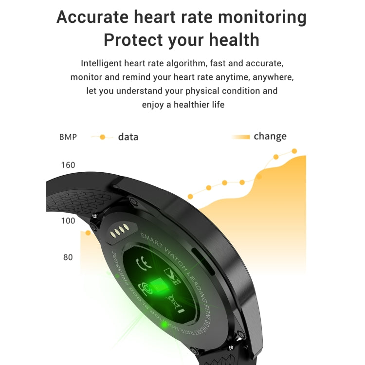 G20 1.3 inc IPS Color Screen IP67 Waterproof Smart Watch, Support Blood Oxygen Monitoring / Sleep Monitoring / Heart Rate Monitoring, Style: Silicone Strap, Style: Silicone Strap