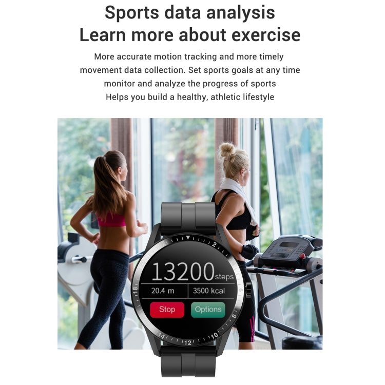 G20 1.3 inc IPS Color Screen IP67 Waterproof Smart Watch, Support Blood Oxygen Monitoring / Sleep Monitoring / Heart Rate Monitoring, Style: Silicone Strap, Style: Silicone Strap