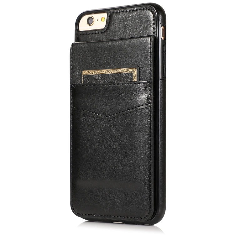 Solid Color PC + TPU Protective Case with Holder & Card Slots, For... (iPhone 6)