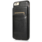 Solid Color PC + TPU Protective Case with Holder & Card Slots, For... (iPhone 6)