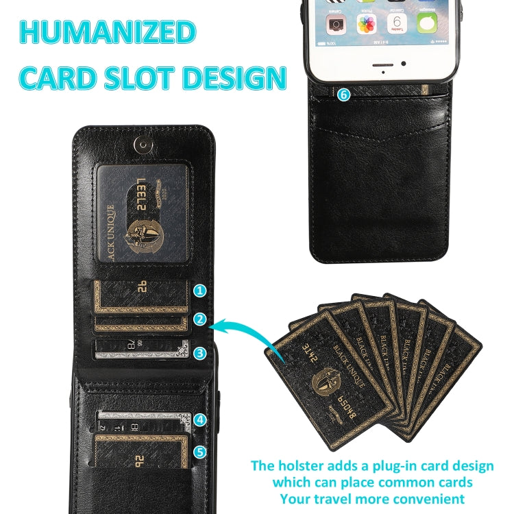 Solid Color PC + TPU Protective Case with Holder & Card Slots, For... (iPhone 6)