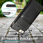 Solid Color PC + TPU Protective Case with Holder & Card Slots, For... (iPhone 6)