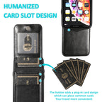 Solid Color PC + TPU Protective Case with Holder & Card Slots, For... (iPhone XR)