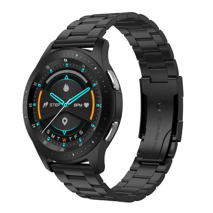 W68 1.54 inch Touch Screen IP67 Waterproof Smart Bracelet, Support Blood Oxygen Monitoring / Bluetooth Call / Heart Rate Monitoring, Style: Steel Strap Black