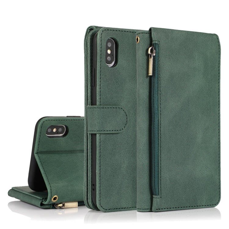 Case – Leather (iPhone XS) #2 For iPhone XS X Dark Green