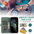 Skin-feel Crazy Horse Texture Zipper Wallet Bag Horizontal Flip Leather Case with Holder & Card Slots & Wallet & Lanyard, For iPhone 12 Pro Max