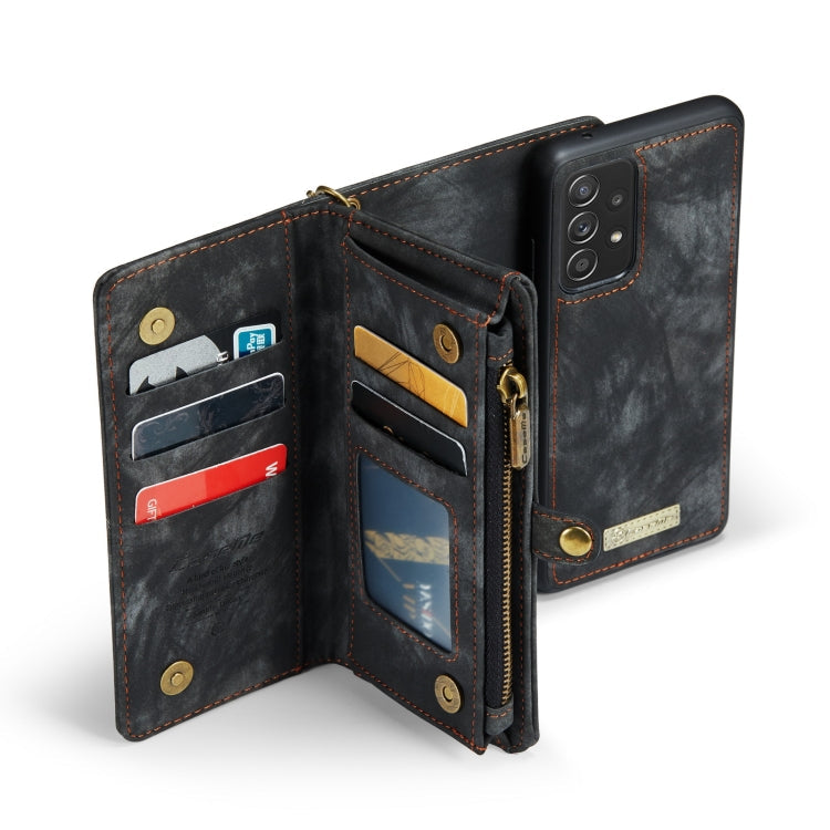 CaseMe Detachable Multifunctional Horizontal Flip Leather Case, with Card Slot & Holder & Zipper Wallet & Photo Frame, For Samsung Galaxy A52 5G / 4G