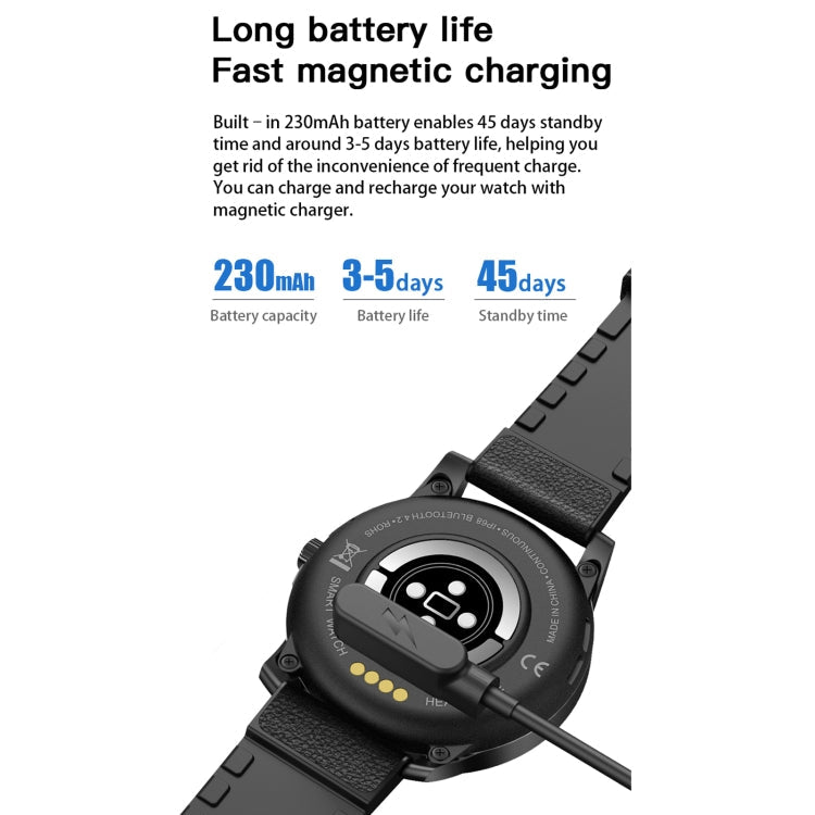 MX12 Smart Watch – 1.3" Screen, IP68 Waterproof, Heart Rate Monitoring