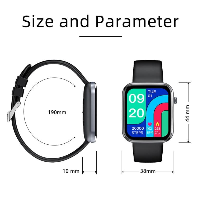 Z15 Smart Watch – 1.69" Screen, IP67 Waterproof, Blood Pressure Monitoring