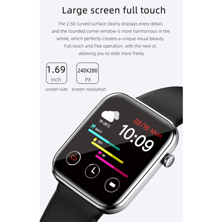 Z15 Smart Watch – 1.69" Screen, IP67 Waterproof, Blood Pressure Monitoring