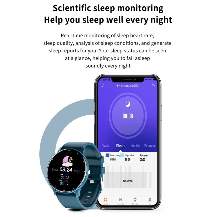 ZL02 Smart Watch – 1.28" Screen, IP67 Waterproof, Blood Pressure Monitoring