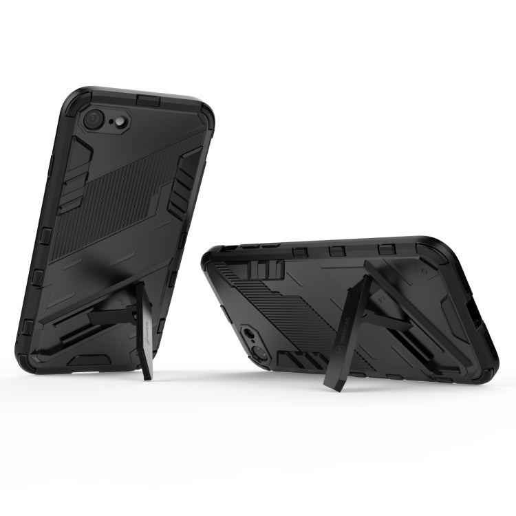 Punk Armor 2 in 1 PC + TPU Shockproof Case with Invisible Holder, For iPhone 7 & 8, For iPhone 7 Plus & 8 Plus