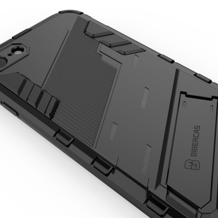 Punk Armor 2 in 1 PC + TPU Shockproof Case with Invisible Holder, For iPhone 7 & 8, For iPhone 7 Plus & 8 Plus