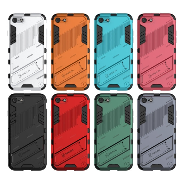 Punk Armor 2 in 1 PC + TPU Shockproof Case with Invisible Holder, For iPhone 7 & 8, For iPhone 7 Plus & 8 Plus