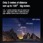 T10 1920x1080P 3600 Lumens Portable Home Theater LED HD Digital Projector, Android Version, Android Version