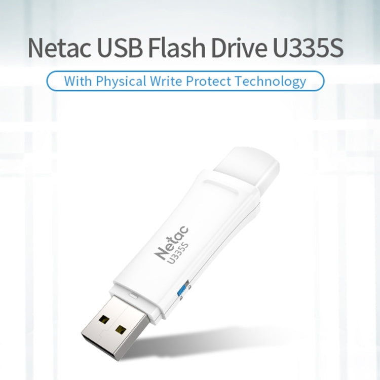 Netac U335S USB 3.0 High Speed Antivirus Write Protection USB Flash Drives U Disk, 128GB – Data Transmission