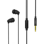 REMAX RM-588 In-Ear Stereo Sleep Earphone with Wire Control & MIC & Support Hands-free Black