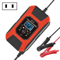 FOXSUR Car / Motorcycle Repair Charger 12V 7A 7-stage + Multi-battery Mode Lead-acid Battery Charger, US Plug, EU Plug, UK Plug US Plug Red
