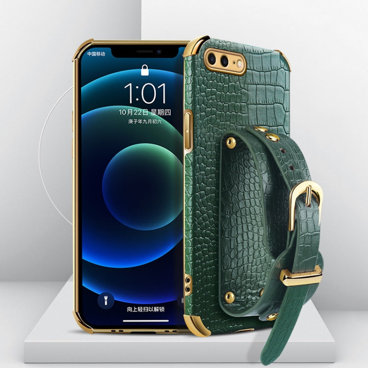 Watch Band – Leather (iPhone 6) For iPhone 8 Plus 7 Plus Green