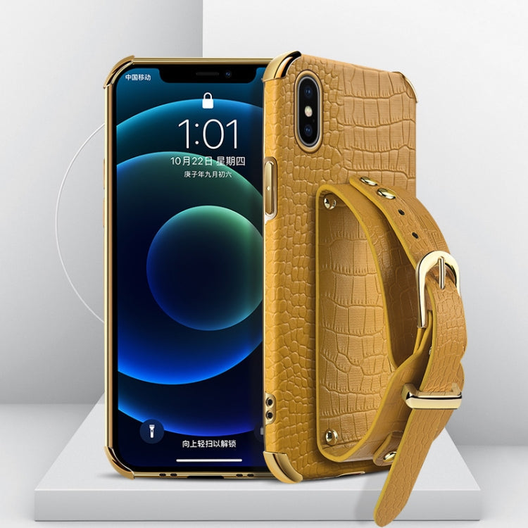 Watch Band – Leather (iPhone 6) For iPhone XS X Yellow