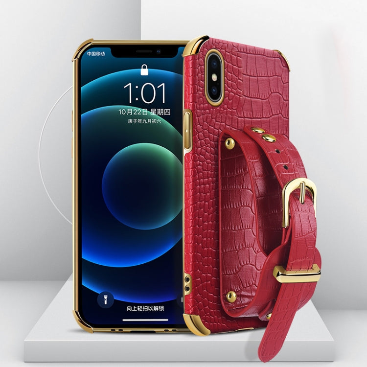 Watch Band – Leather (iPhone 6) For iPhone XS X Red
