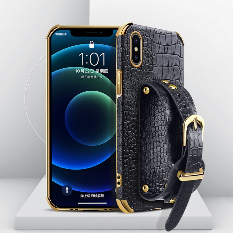 Watch Band – Leather (iPhone 6) For iPhone XS X Black