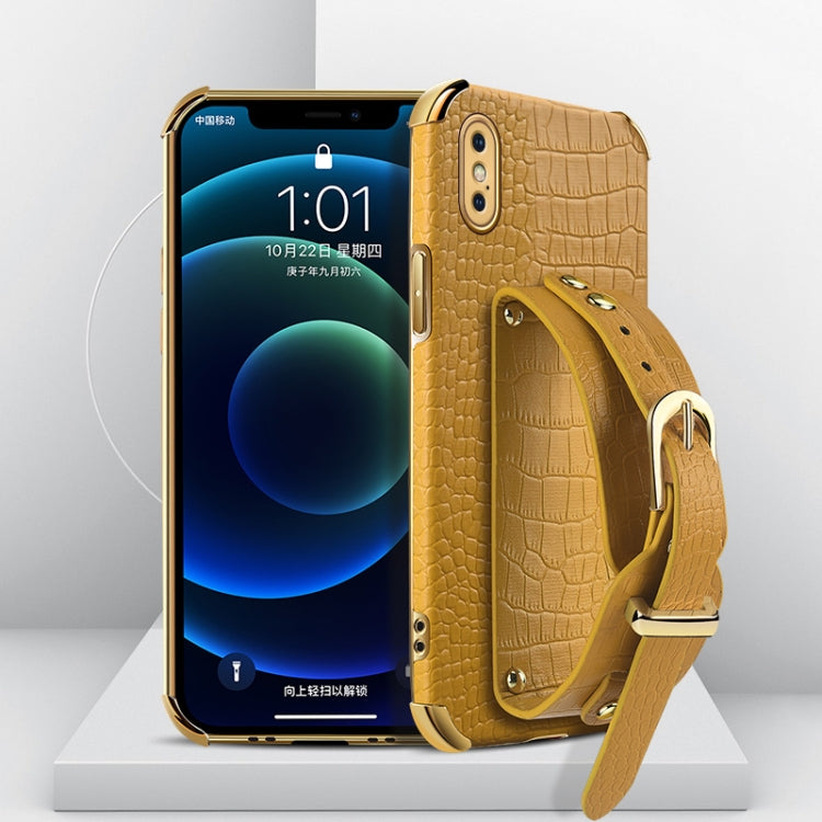 Watch Band – Leather (iPhone XR) For iPhone XS Max Yellow