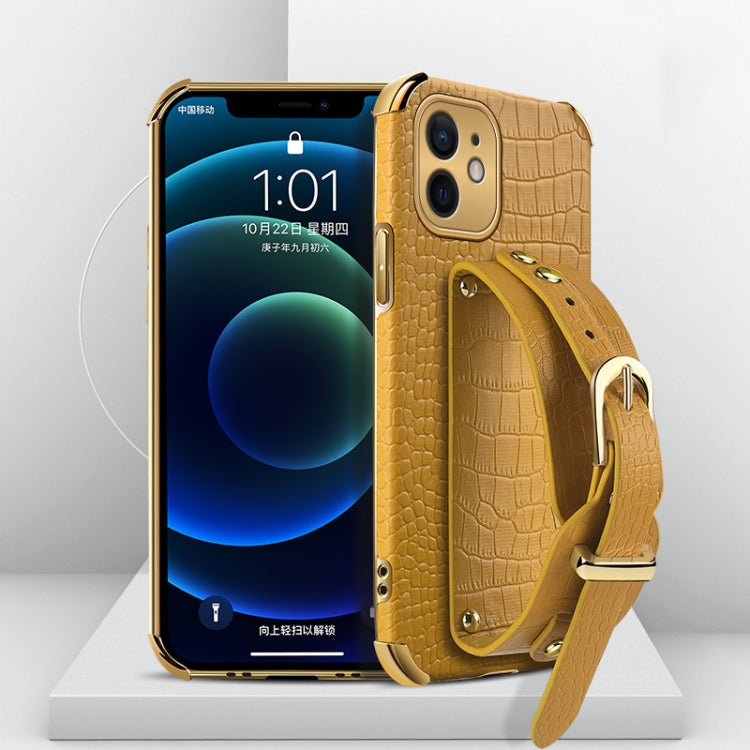 Watch Band – Leather (iPhone 11 Pro Max) For iPhone 12 mini Yellow
