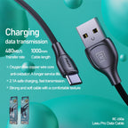 2.1A Lesu Pro Series Charging Data Cable, Length: 1m, Type-C, 8 Pin – Durable Build, Easy to Use