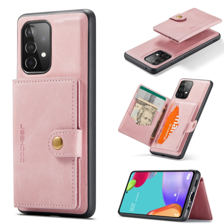 JEEHOOD Retro Magnetic Detachable Protective Case with Wallet & Card Slot & Holder, For Samsung Galaxy A52 5G, For Samsung Galaxy A72 5G, For Samsung Galaxy A51 5G